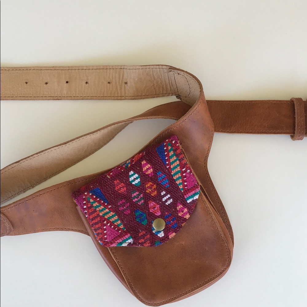 Nena & Co. Leather Fanny Pack/Waist Satchel/